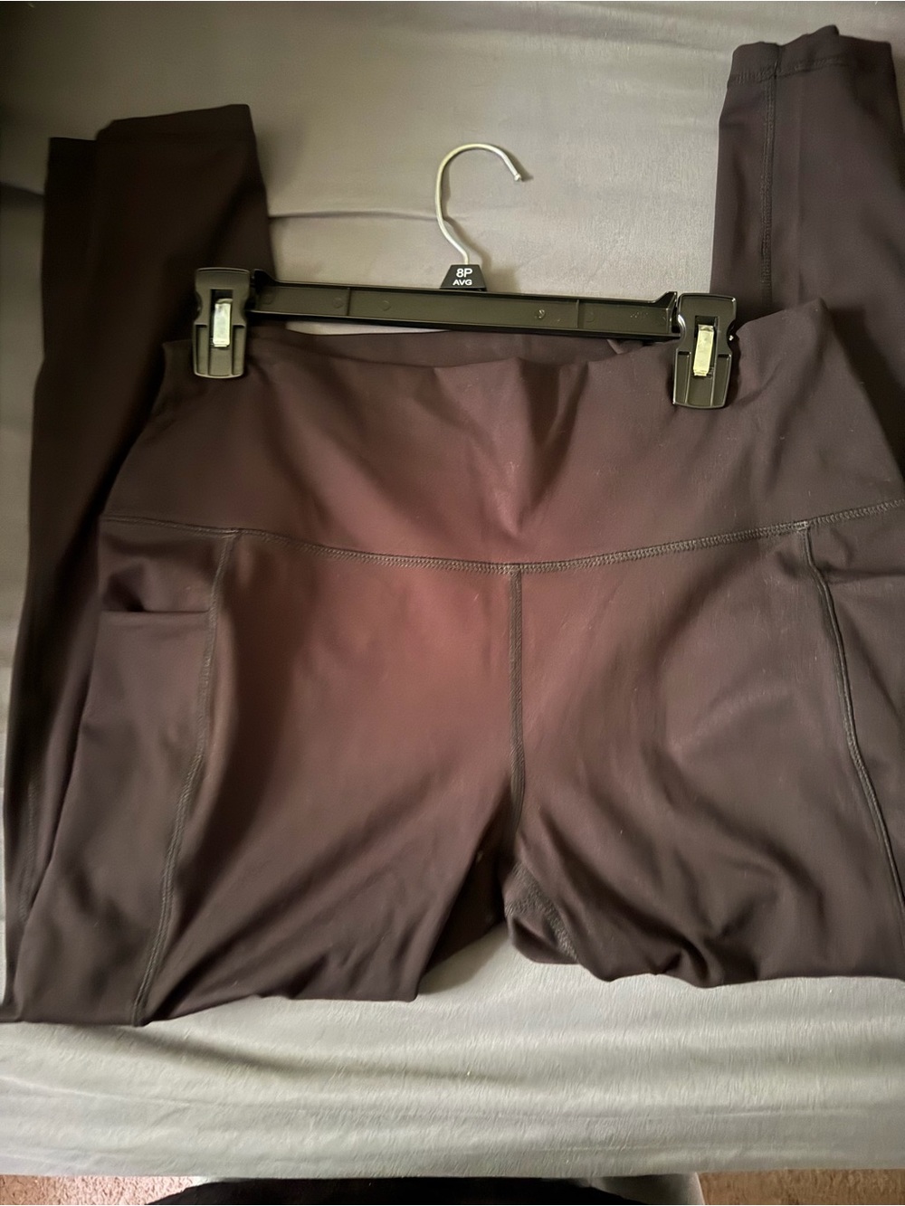 Women's High-Waist Essential Leggings - Dark Brown